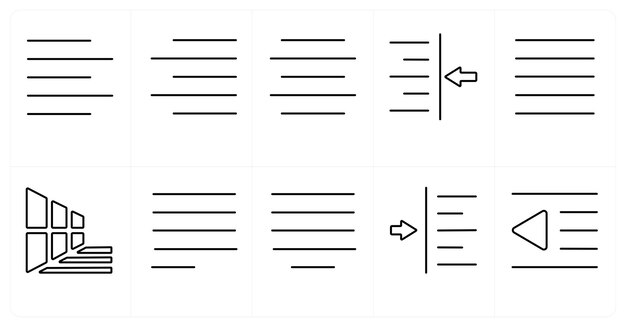 A set of 10 editing tools icons as Symmetrical Scale symmetry