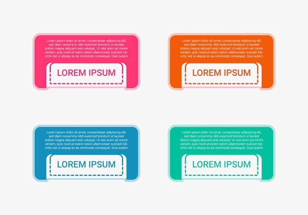 A set of colorful stickers for a ticket.