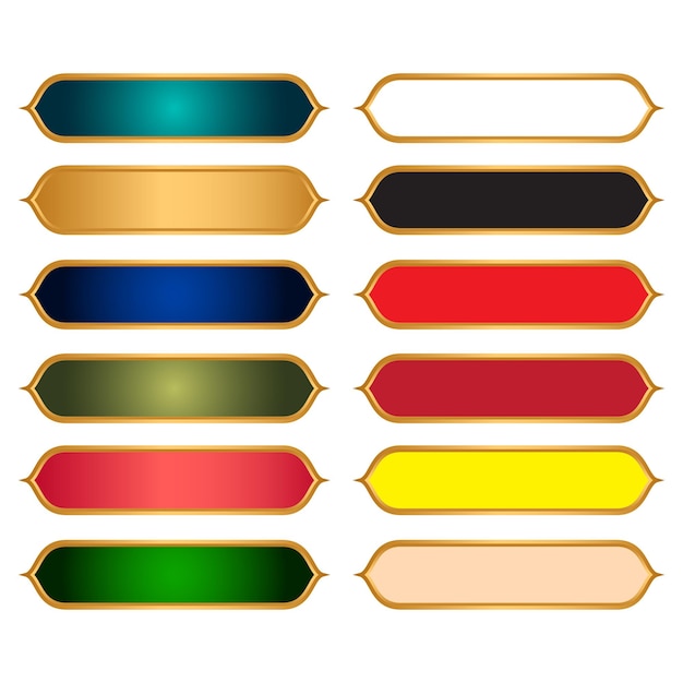a set of different colored labels with different colors