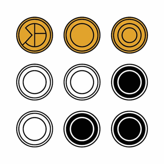 a set of different shapes and sizes of different shapes and sizes