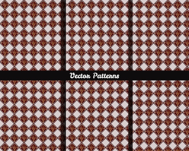 A set of four squares with the words vector patterns written on them.