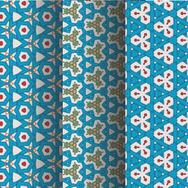 A set of patterns with  vector geometric elements