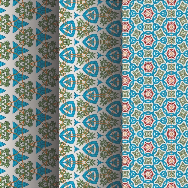 A set of patterns with  vector geometric elements