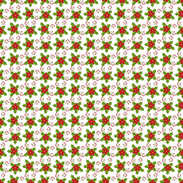 A Silent Christmas Night Seamless Vector Pattern Design