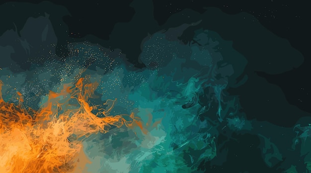 A smooth gradient of colors from teal to orange