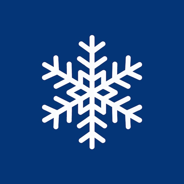 a snowflake is shown on a blue background