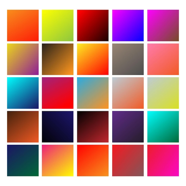 a square of multicolored squares with different colors