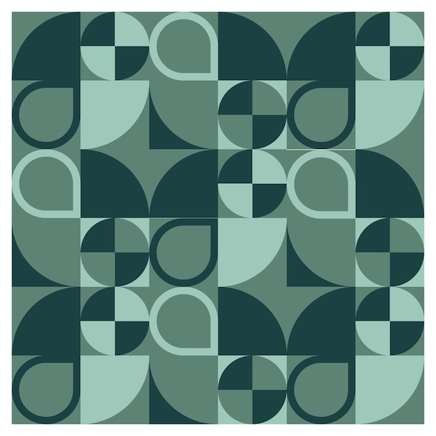 a square with a green and brown pattern on it