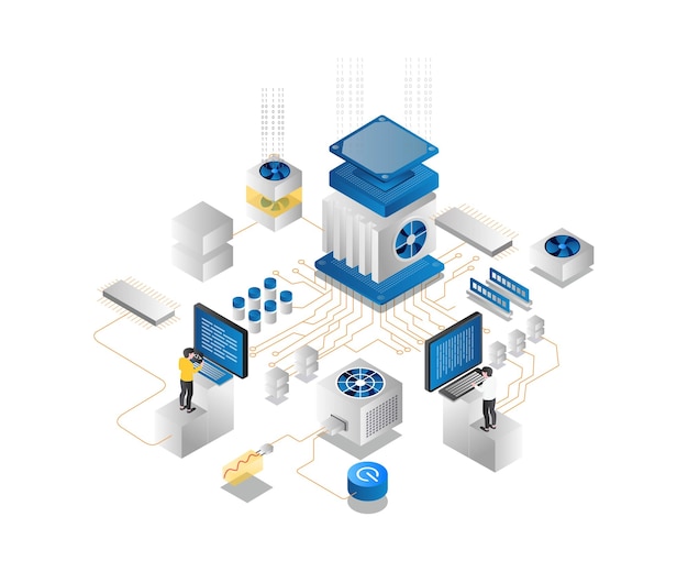 A team of programmers on a network that is a server computer processor