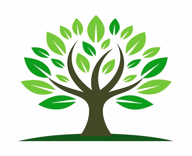 A Tree logo vector design