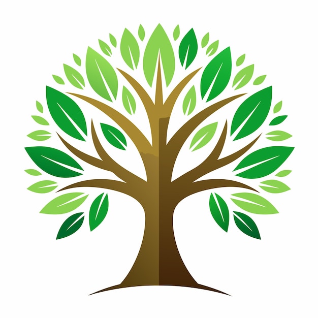 A Tree logo vector design