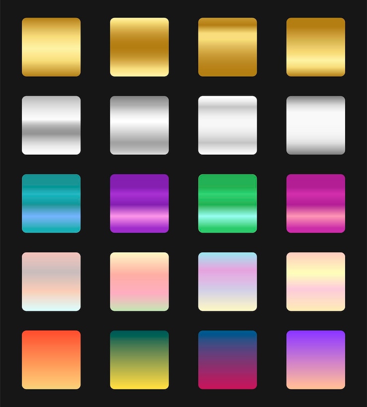 Vektör a vector of gradient pack design