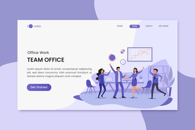 A web page with a picture of people in front of it