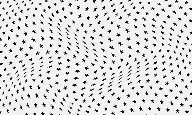 a white background with black stars and a black star drawn in the middle