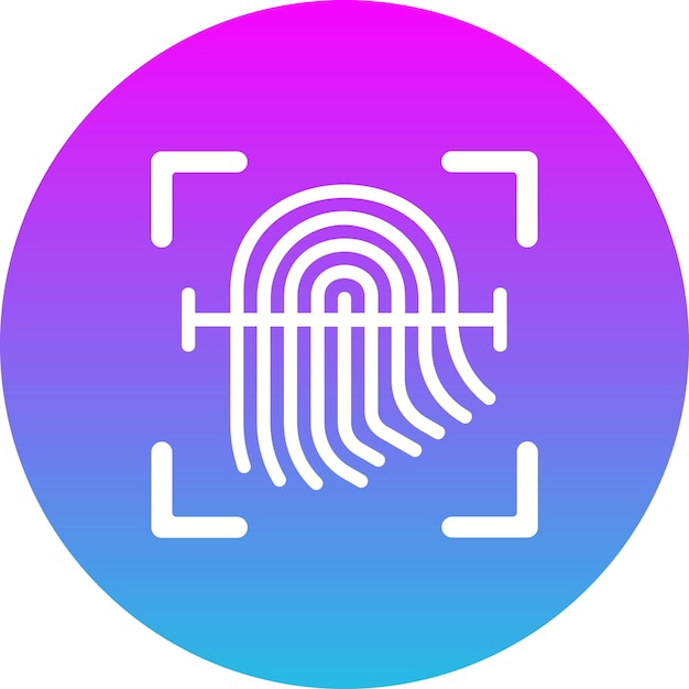 a white circle with a ring of fingerprints on it