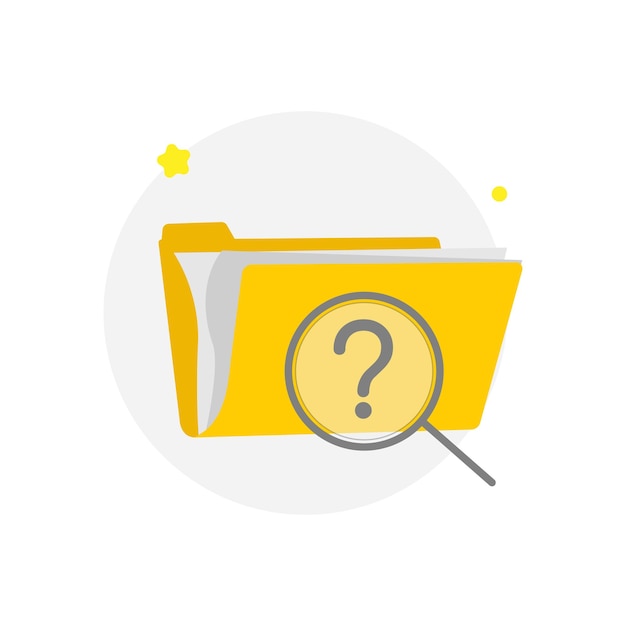 a yellow book with a question mark on it
