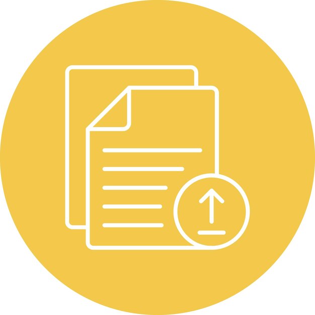a yellow circle with an arrow pointing to the right