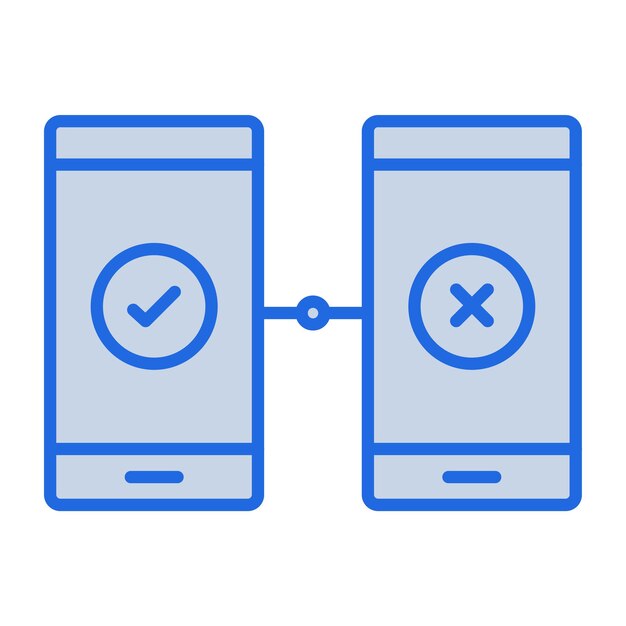 AB Testing Blue Tone Illustration