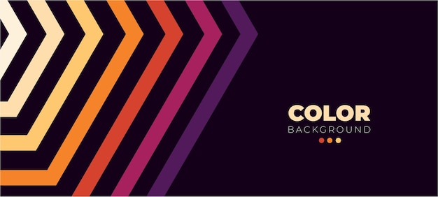 abstract 1970's background design in futuristic retro style with colorful lines