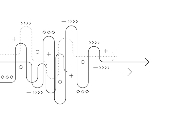 Abstract arrow direction Business investment to success financial data graph strategy