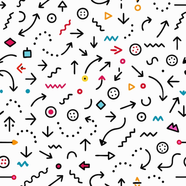 abstract arrows pattern with dots and lines background