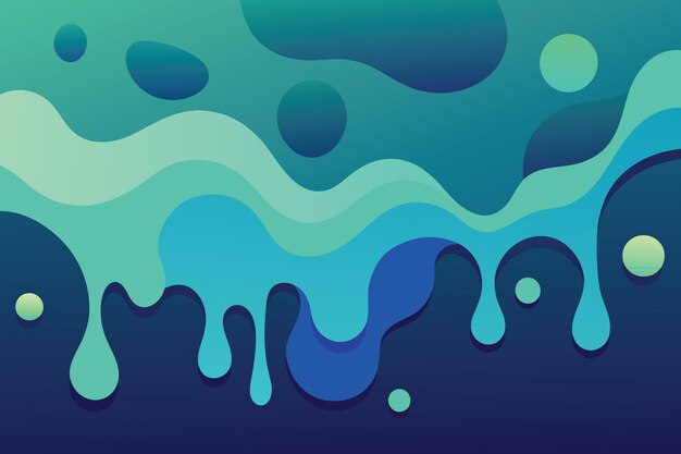 Abstract art teal blue green gradient paint background with liquid fluid grunge texture Background