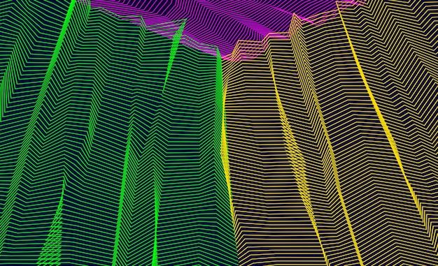 Abstract art vector background for modern trendy great design, line art surface textures, 3d dimensional space. Fantastic psychedelic trendy modern op art, optical dimensional illusion.