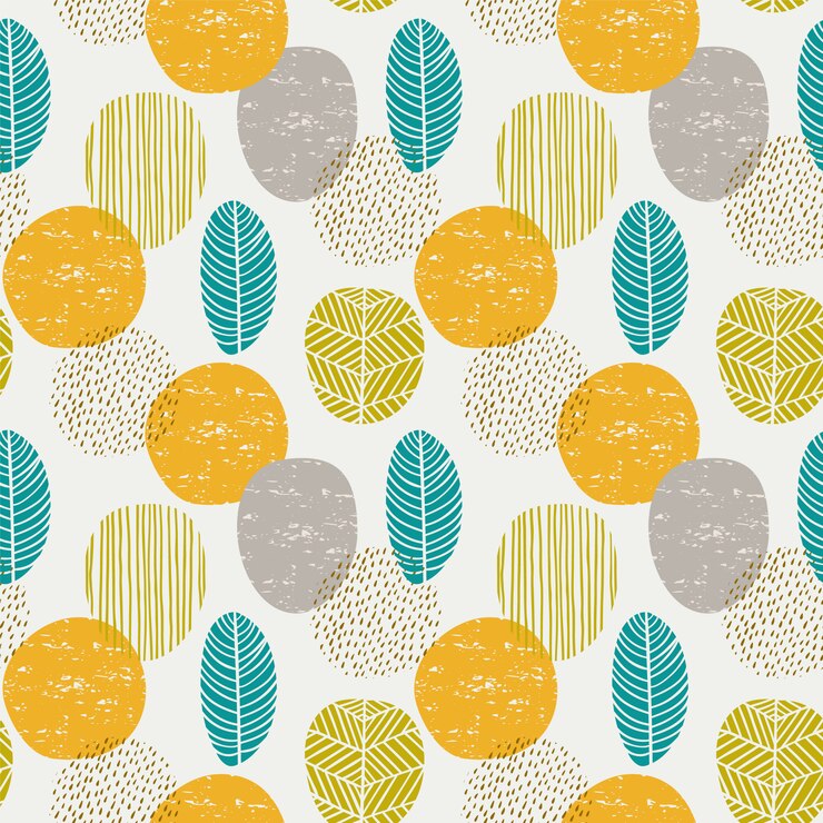 Vektor abstract autumn seamless pattern with leaves