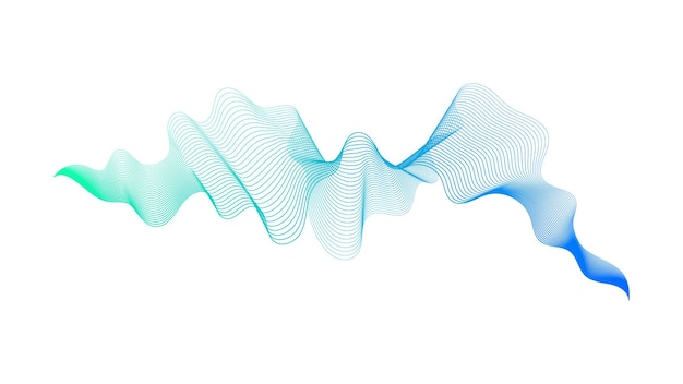 abstract backdrop with wave gradient lines