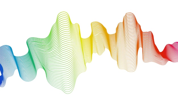 abstract backdrop with wave gradient lines