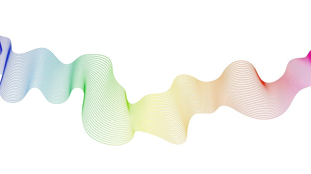 abstract backdrop with wave gradient lines