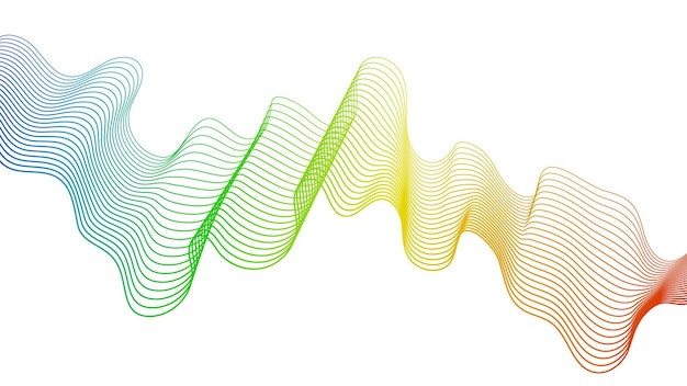 abstract backdrop with wave gradient lines