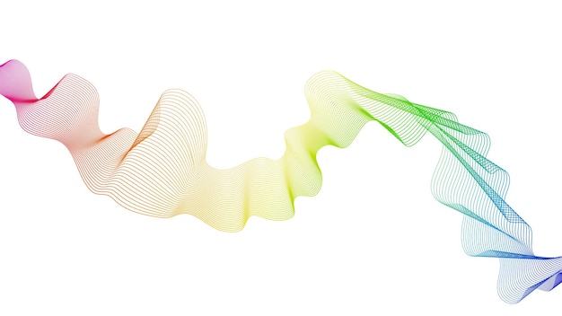 abstract backdrop with wave gradient lines