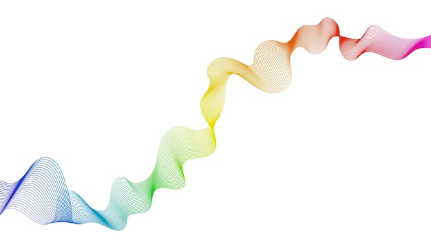 abstract backdrop with wave gradient lines