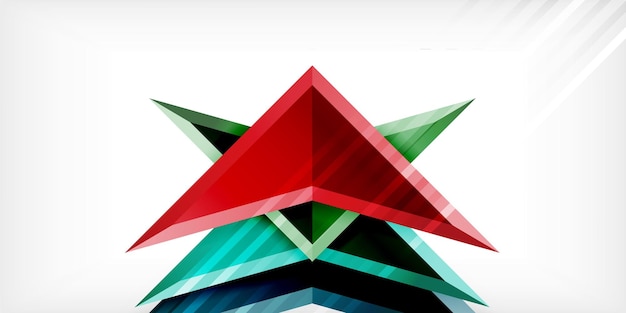 abstract background color triangles and arrows composition vector illustration for wallpaper banner background card book illustration landing page
