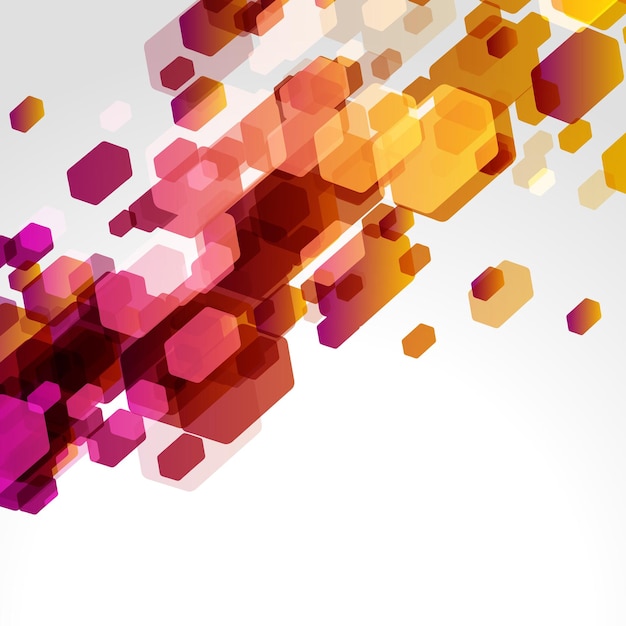 abstract background colorful hexagonal shapes vector illustration modern trendy design for poster or banner and landing page site template