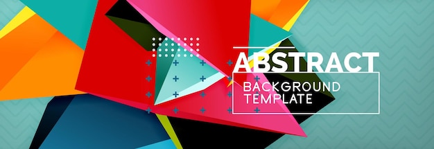 abstract background colorful minimal abstract triangle composition