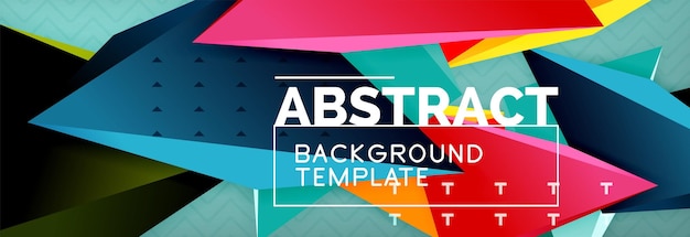abstract background colorful minimal abstract triangle composition