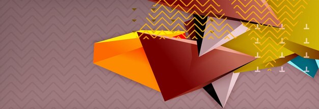 abstract background colorful minimal abstract triangle composition