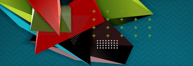 abstract background colorful minimal abstract triangle composition