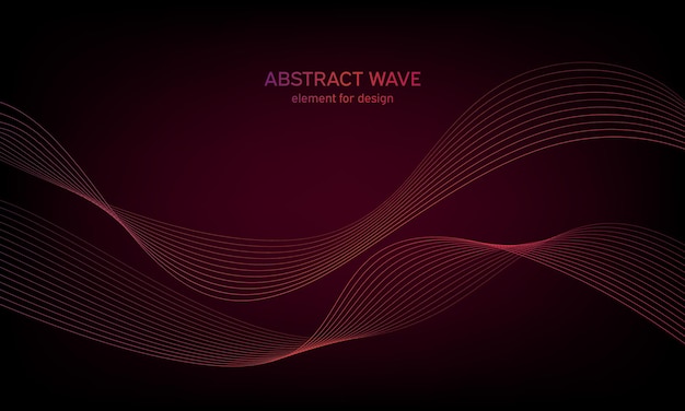 abstract background colorful wave element stylized line