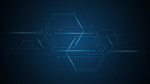 abstract background connecting innovation hexagonal communication concept innovation background vector illustration