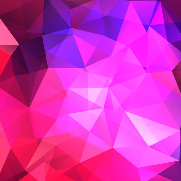 Abstract background consisting of pink purple triangles vector illustration