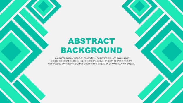 Abstract Background Design Template Abstract Banner Wallpaper Vector Illustration Teal Green
