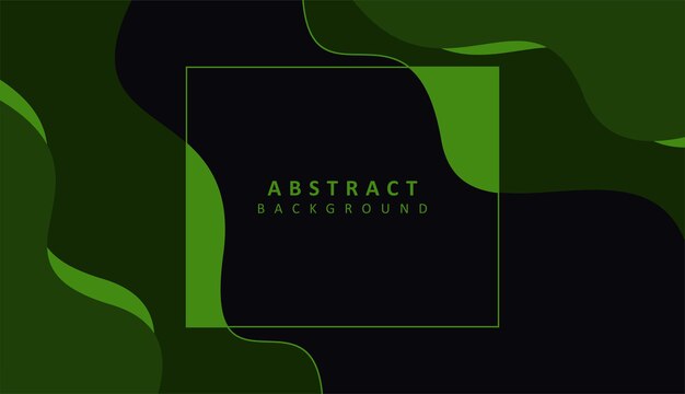 Abstract background design with green color and sequere box