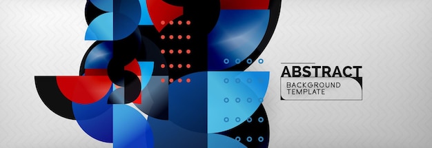 Abstract background geometric circle composition