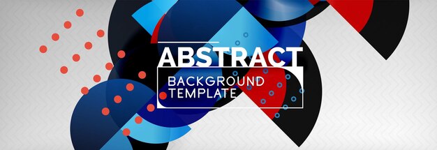 Abstract background geometric circle composition