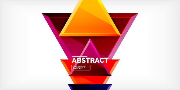 Abstract background glossy triangles Vector Illustration For Wallpaper Banner Background Card Book Illustration landing page
