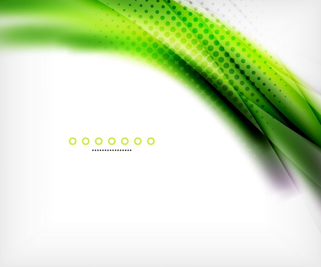 Abstract background green wave business template