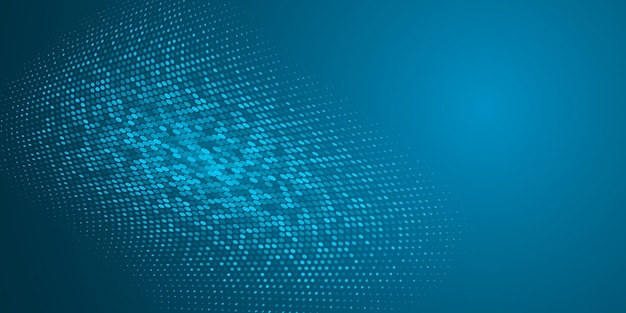 Abstract background made of halftone dots in blue colors
